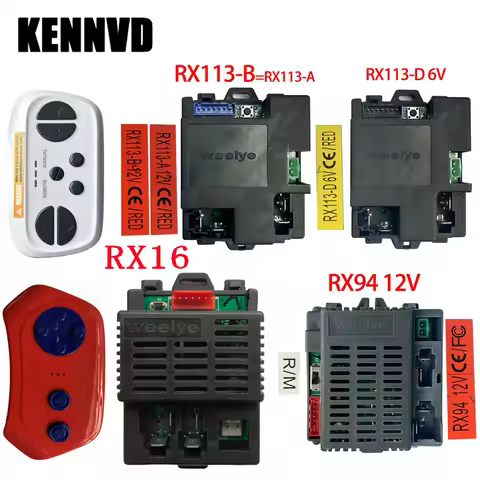 Weelee Wellye RX16 RX94 RX113 Children's Electric Ride on Car Bluetooth Remote Control Box Unit Rece