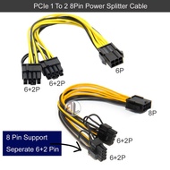 8 Pin to 2 x 8 Pin(6+2)/6 Pin to 2 x 8 Pin Graphic Card for miner Double PCI-E PCIe 1 To 2 8Pin Powe