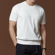 TWENTYSECOND เสื้อยืดแขนสั้นผ้า Knit รุ่น Shelby Knit Cotton Tee - ขาว / White