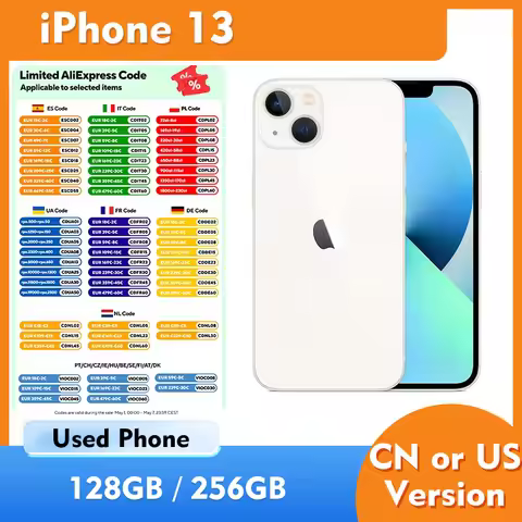 Apple iphone 13 5G ROM 128GB/256GB IOS Smartphone 6.1inch 2532x1170 Full Screen good condition used 