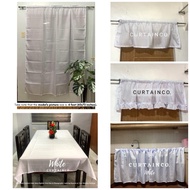 Catalinas Curtain Shop | White Aesthetic Plain Curtain Set