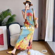 Pleated DRESS Code D997 Length 51.5 Inches-PLEATS BY MAMA