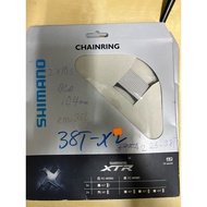 Shimano chainring XTR FC-M980 38T BCD104mm 2x10s.