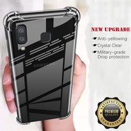 【Crystal Clear】For Samsung Galaxy A8 Star SM-G855F G885Y G885S G8858 Soft Rubber Gel Jelly Case Transparent Military Grade Anti-Scratch Resistant Back Cover Skin