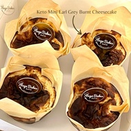Ange Bakes Keto Mini Earl Grey Basque Burnt Cheesecake (Box of 4) [Diabetic-Friendly | Sugar-Free | 