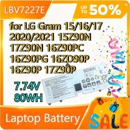 LBV7227E Laptop Battery for LG Gram 15/16/17 2020/2021 15Z90N 17Z90N 16Z90PC 16Z90PG 16ZD90P 16Z90P 