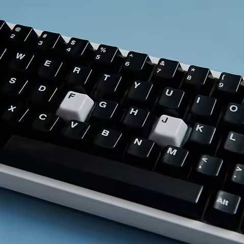 Mountain Sea Ceramic Keycaps - Glazed FJ Positioning Keys with Uniform RGB Diffusion Mechanical Keyb