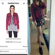 包順豐 極罕有收藏級!Cheap Monday 80s 90s Y2K Retro Gothic Old School Style Vital Acid Wash Denim Jeans Jacket