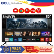 GELL Smart TV 50inch flat screen tv Youtube Android TV Frameless Ultra-slim Multiport television FHD LED TV