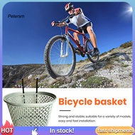 PP   Bicycle Basket Strong Large Capacity Hollowed-out Plastic Basket Multifunctional Item Storage Removable Folding Bike Organizer Front Basket Cycling Accessories