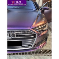 Matte Charmeleon Dark Reddish Purple wrap air free Yajiu Derek car wrap film PB-4200