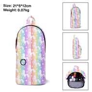 Pastel Rainbow Unicorn Vertical Pencil Case Stationery Bag