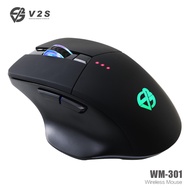 V2S WM-301 Rechargeable Wireless Mouse 2.4G Ergonomic Silent Click For Laptop PC