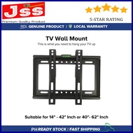 JSS-UNIVERSAL FIXED Tv Bracket For Samsung / Sony / LG Led Tv TILTED ADJUSTABLE LED LCD PDP FLAT PANEL TV WALL MOUNT BRACKET Ideal Upto 42 inch Led Tv Heavy Duty Metal Built (Original )