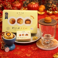 【母親節禮物】【蛋黃酥造型】文青風禮盒 杯墊 /杯蓋/擬真吊飾