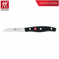 ZWILLING มีดปอกผักผลไม้สแตนเลสสตีล รุ่น Twin Pollux  มีความคมและทนทาน 80 มม. สีเงิน ด้ามสีดำ N307200