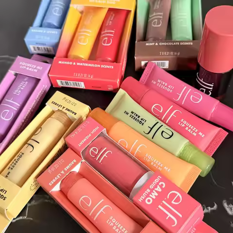 Elf Moisturizing 2pcs Fruit Lip Gloss Lip Plumper Makeup Nutritious Liquid Lipstick Transparent Mine