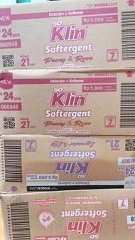 SoKlin softergent 215gr kemasan 5000 detergen bubuk 1dus