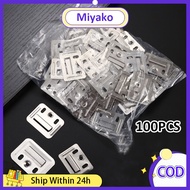 100Pcs Wall Board Clip Wall Cladding Clip WPC Wall Fluted Panel Clip Galvanized