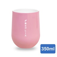 【富士雅麗 FUJI-GRACE】真空陶瓷塗層蛋型杯350ml(粉色)