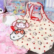 recycle bag recycle bag foldable Hello Kitty New Cartoon Folding Storage Bag Shoulder Bag