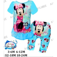 READY STOCK AUILBEE BABYS PYJAMAS MINNIE BLUE BA-056