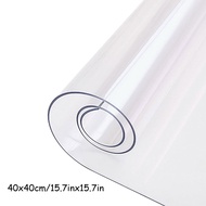 Clear Table Protector Wipeable Dining Tablecloth Desk Pad, PVC Plastic Table Cover For Office Comput