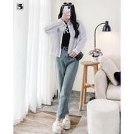 Twentyfive women's loose short shirt in plain khaki fabric 5654