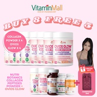 [BUY 8 FREE 5 + HANDPHONE BAG!!😍] 5 x Collagen Powder + 5 x Ovios Glow + Ovios White + Collagen Caps
