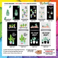 1 DOOR FRIDGE STICKER - 2 DOOR FRIDGE STICKER WITH CACTUS MOTIF