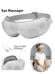 Breo 熱力眼部按摩器，伴隨放鬆音樂的加熱眼罩，舒緩眼部疲勞、黑眼圈、眼袋、乾眼症，適用於夫妻情侶禮物