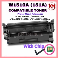WITH CHIP Compatible HP 151A W1510A W 1510A  4003dw M4003 M4003dn M4003dw MFP 4103fdn 4103fdw