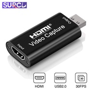 4K Video USB capture HDMI card Video Grabber Record Box for PS4 DVD Camcorder Camera Recording Live Streaming