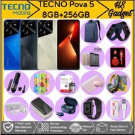 Tecno POVA 5 / 5g [8GB+8GB RAM+128GB ROM] Original Tecno Malaysia Warranty With Free Gift