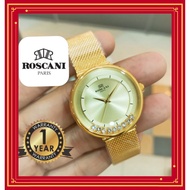 [ORIGINAL] Roscani Watch Gold Ladies fasion E81