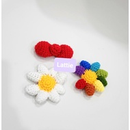 HANDMADE FLOWER ACCESSORIES DAISY ACCESSORIES/ RIBBON HELLO KITTY/HELLOKITTY RIBBON/RAINBOW DAISY GR