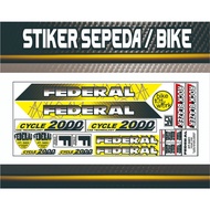 BICYCLE POLE VARIATIONS OF federal bicycle STRIPNGS, simple motifs, federal stickers, bicycle polet 