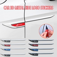 Toyota GR Car Door Fender 3D Metal Side Logo Stickers Creative Decorative Metal Stickers For Toyota 