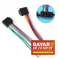 2 Pieces Car Tape Head Unit Cable ISO Socket can be used for Single DIN Double DIN ISO Socket