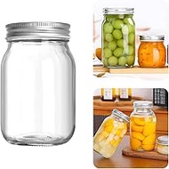 Mason Jars 5oz to 32 oz, Quart Wide Mouth Mason Jar With Airtight Lids,Glass Canning Jars for Fermen