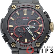 CasioG G-SHOCK MR-G 紅色裝甲 GPS 混合電波手錶G-SHOCK MR-G MRG-B2000B-1A4JR 鈦金屬男士手錶 黑色 成色極佳 [二手]