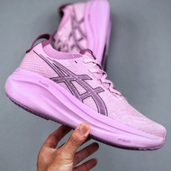 Asics Gel Nimbus 27 Running Shoes Men And Women Nimbus 27 Shock Absorption Sports Shoes 1012B753-700