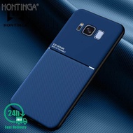 Hontinga ปลอกสำหรับ Samsung Galaxy S8 S8 บวกกรณีบางหนังเนื้อปลอกแฟชั่นบางเคลือบป้องกัน Samsung S8 + S8 + โทรศัพท์กรณี Cove กันกระแทกกรณี C oque โทรศัพท์มือถือกรณี