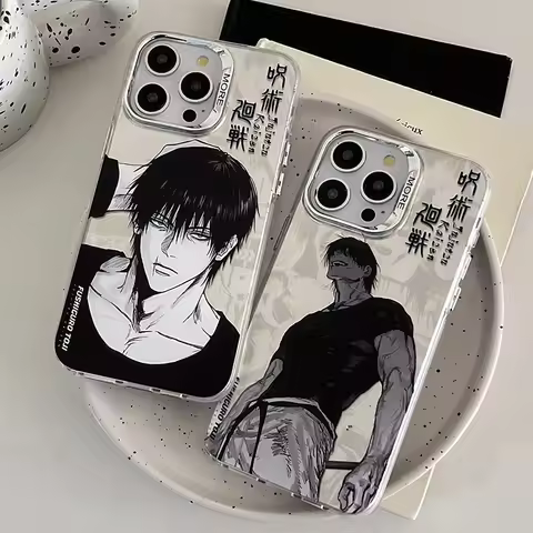 Anime Jujutsu Kaisen Kais tyrant Fushiguro Toji silvering Case for iPhone 17 16 15 14 13 12 11 Pro M