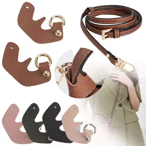 Punch-free Genuine Leather Shoulder Strap for Longchamp mini Bag Straps Crossbody Conversion Hang Bu