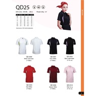 QD25 OREN SPORT UNISEX COTTON POLYESTER BLEND SHORT SLEEVE POLO SHIRT