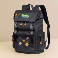 Little Giggles - SpongeBob SquarePants Favorite Cartoon Boys Backpack School Bag Waterproof, Light, 