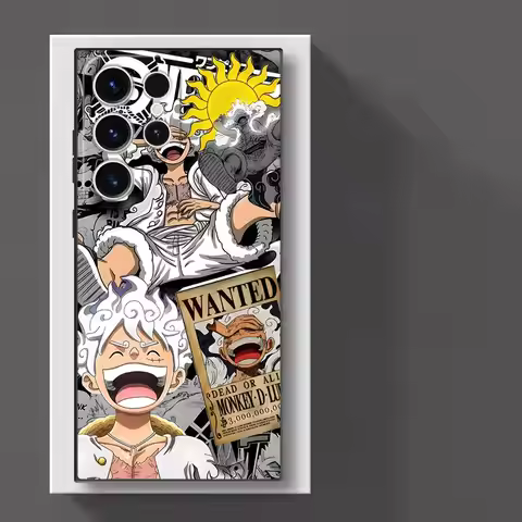 One Piece Cute Anime Luffy Soft Shell Case for Samsung Galaxy S9 S10e Note10 Plus Note8 S10 Plus Not
