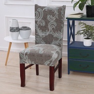 Anti-dirty Printed Stretch Chair Cover Big Elastic Seat Chair Covers Office Chair Slipcovers Restaurant Banquet Home Decorate