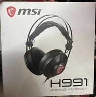 【全新】全新 MSI微星 H991 GAMING HEADSET 電競耳機/有線耳機/耳麥/耳機麥克風/耳罩式 全新盒裝